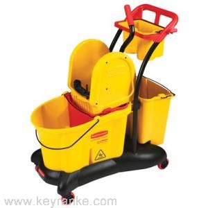 Rubbermaid/樂柏美 防溢側壓式拖地設備清潔推車/7780