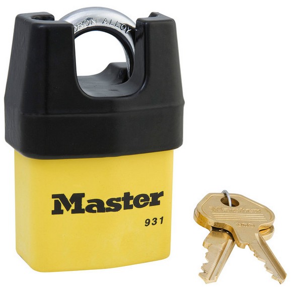 Masterlock/瑪斯特鎖 931DPF可換鎖膽塑料外殼防風雨掛鎖